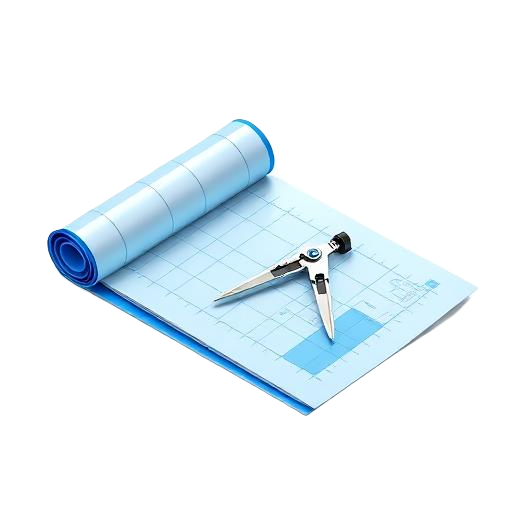 Plano blueprint 3D representando la fase de formulación